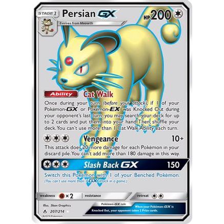 Persian GX (Full Art) 207/214 - SM Unbroken Bonds Holofoil