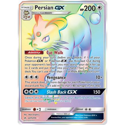 Persian GX (Secret) 227/214 - SM Unbroken Bonds Holofoil