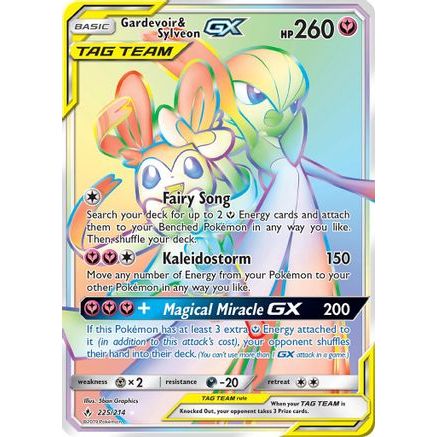 Gardevoir & Sylveon GX (Secret) 225/214 - SM Unbroken Bonds Holofoil