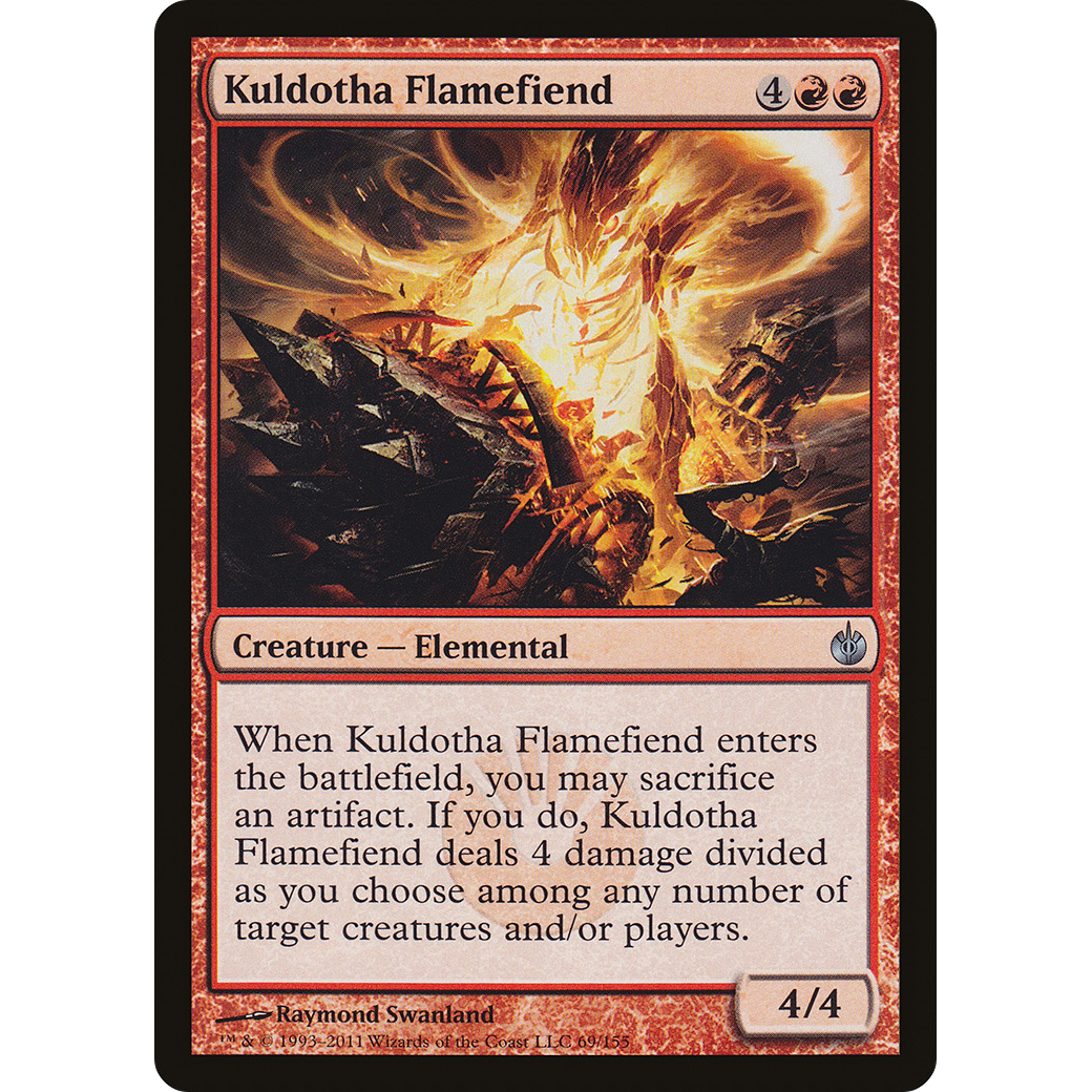 Kuldotha Flamefiend (MBS-069) - Mirrodin Besieged Foil