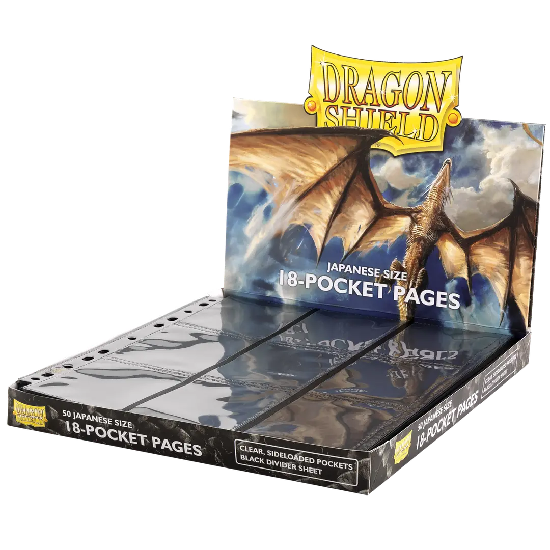 Dragon Shield: Clear Front Japanese Size 18 Pocket Pages