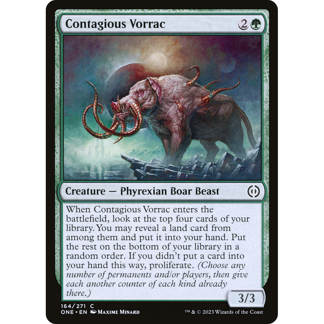 Contagious Vorrac (ONE-164) - Phyrexia: All Will Be One Foil