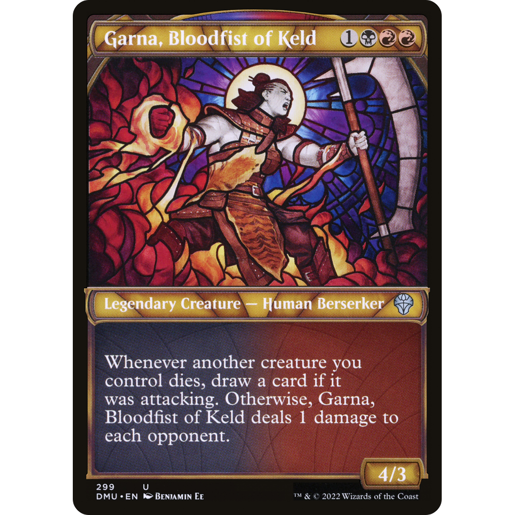 Garna, Bloodfist of Keld (Showcase) (DMU-299) - Dominaria United: (Showcase)