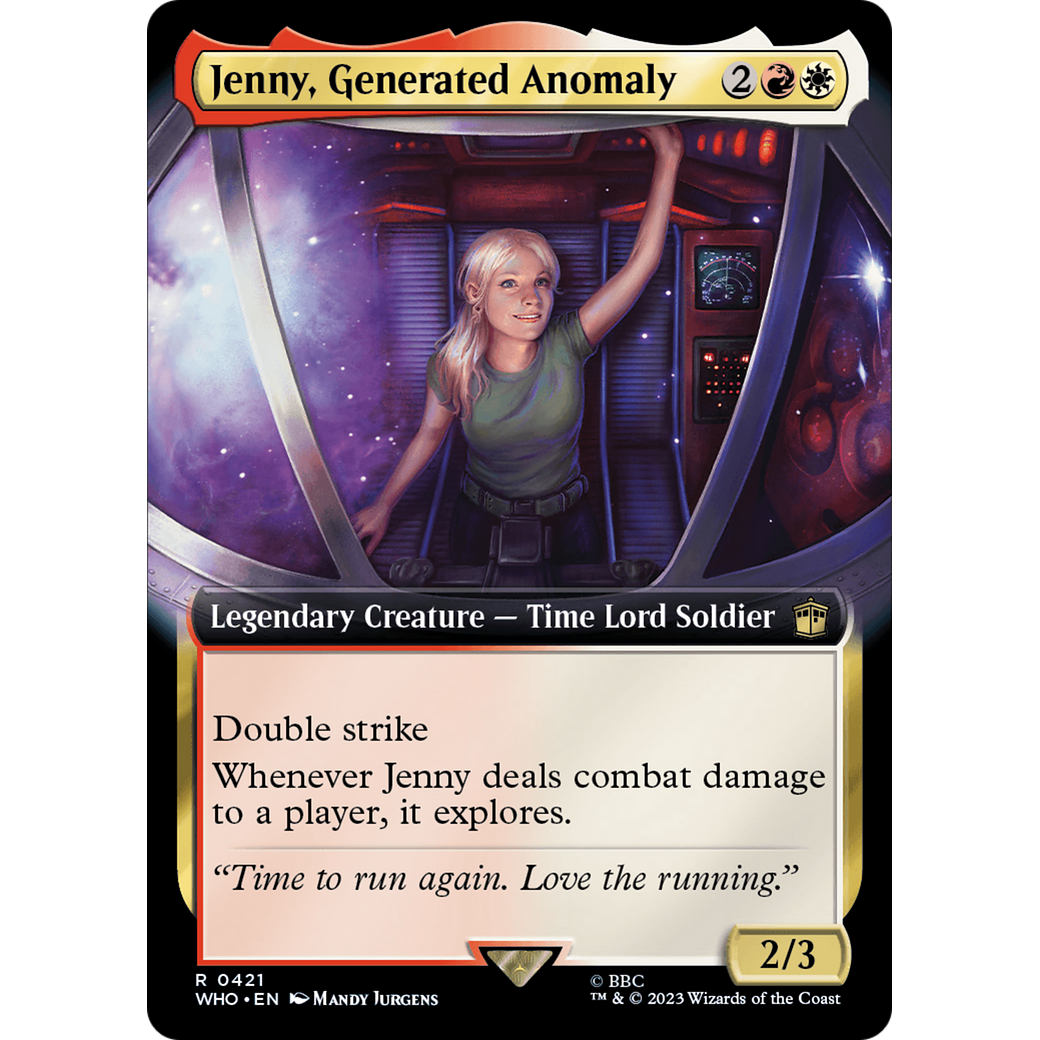 Jenny, Generated Anomaly (Extended Art) (WHO-421) - Doctor Who: (Extended Art) Foil