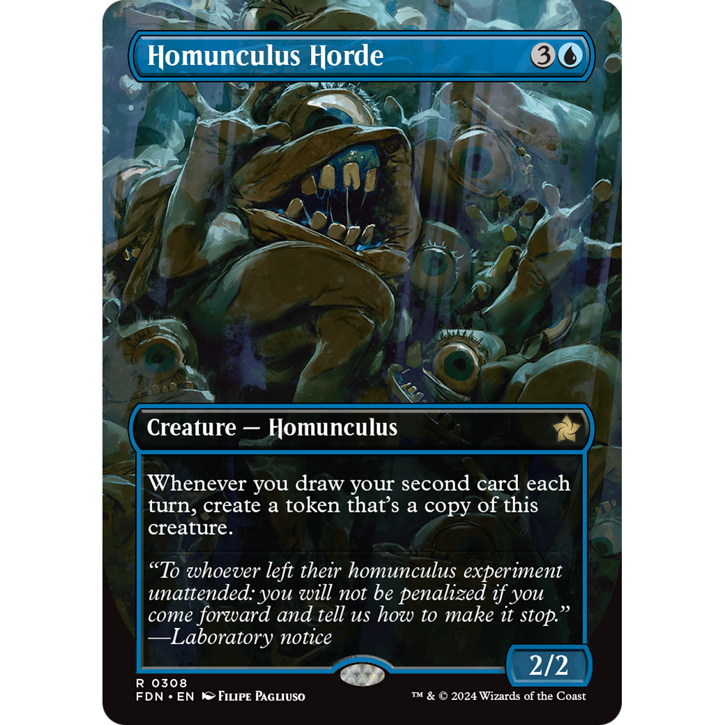 Homunculus Horde (FDN-308) - Foundations (Borderless) Foil