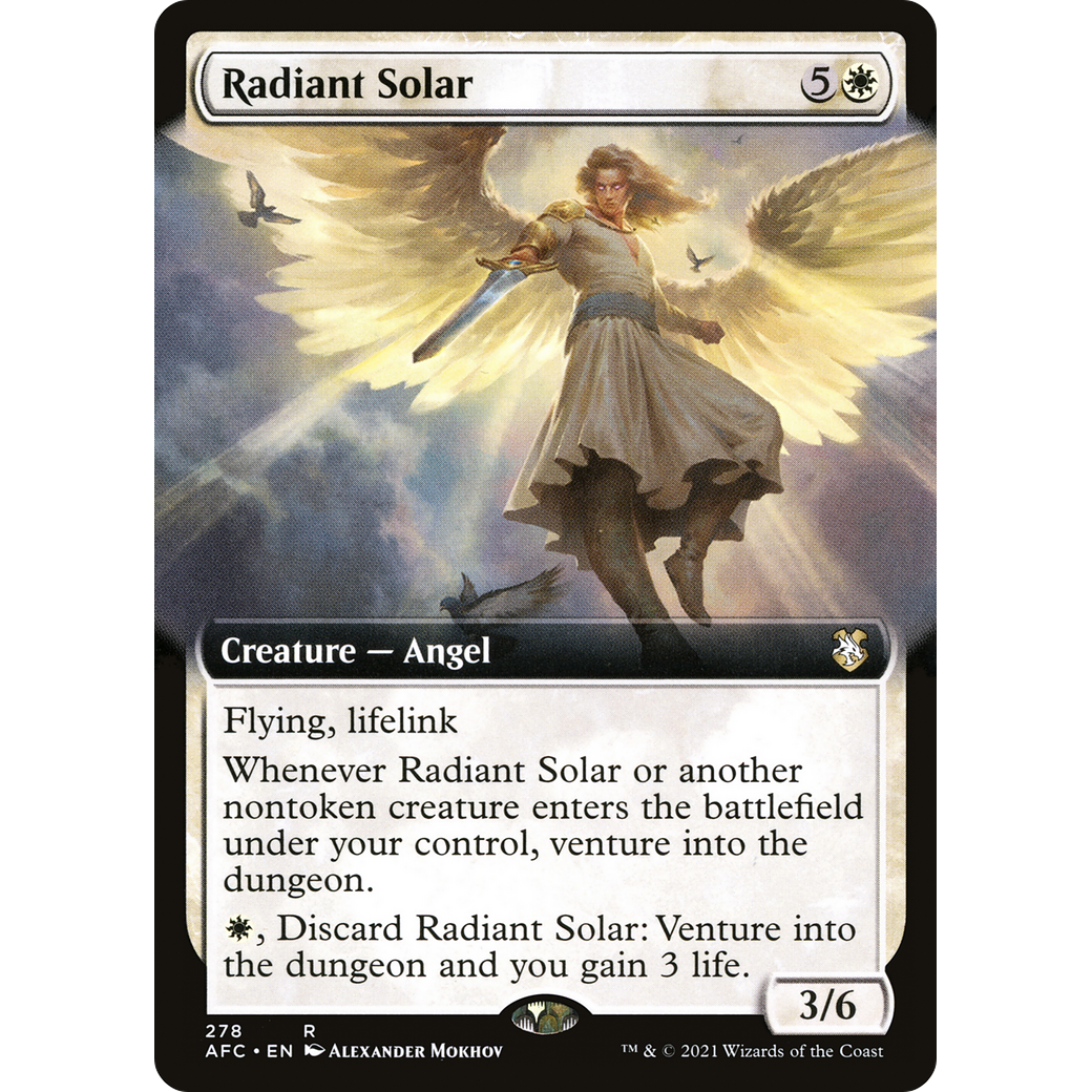 Radiant Solar (AFC-278) - Forgotten Realms Commander: (Extended Art)