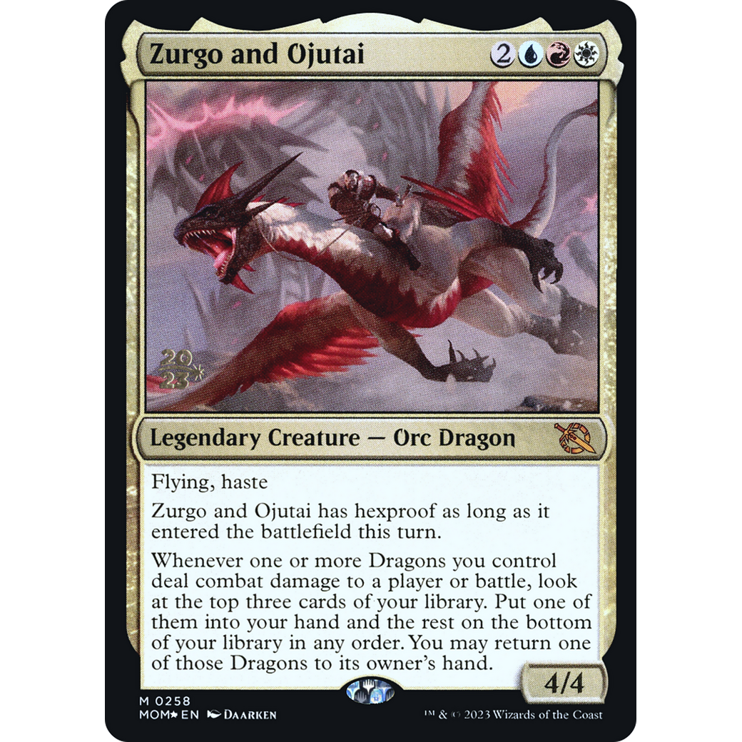 Zurgo and Ojutai (PRE-258S) - March of the Machine Promos Foil
