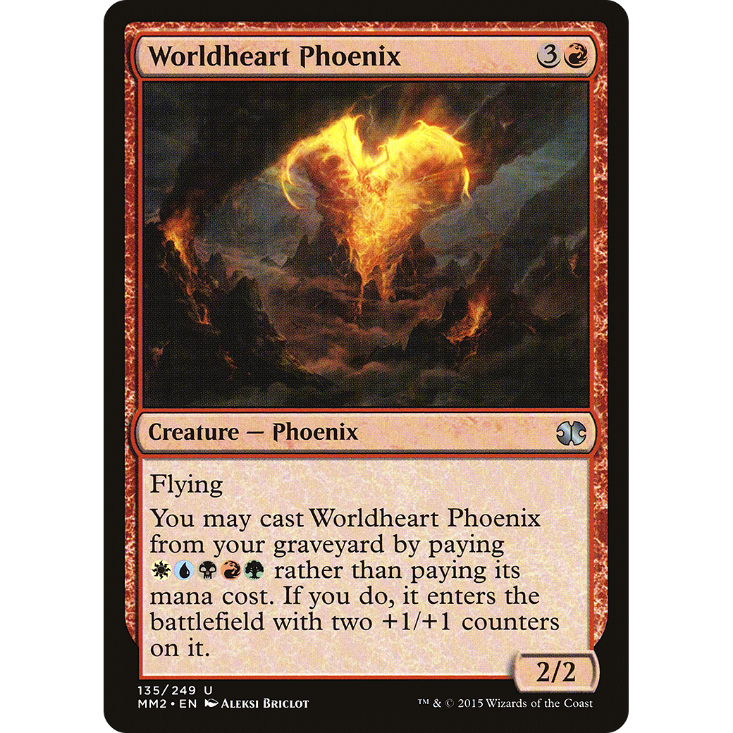 Worldheart Phoenix (MM2-135) - Modern Masters 2015