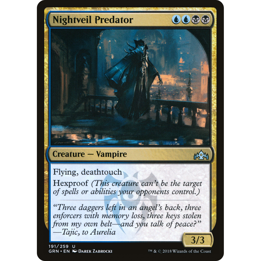 Nightveil Predator (GRN-191) - Guilds of Ravnica