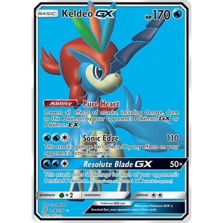 Keldeo GX (Full Art) 219/236 - SM Unified Minds Holofoil