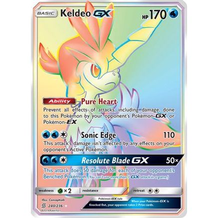 Keldeo GX (Secret) 240/236 - SM Unified Minds Holofoil