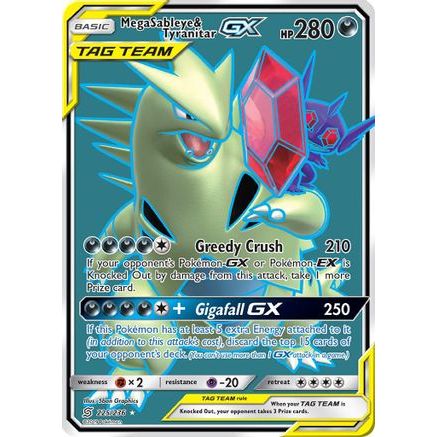 Mega Sableye & Tyranitar GX (Full Art) 225/236 - SM Unified Minds Holofoil