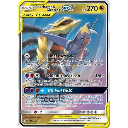 Garchomp & Giratina GX 146/236 - SM Unified Minds Holofoil