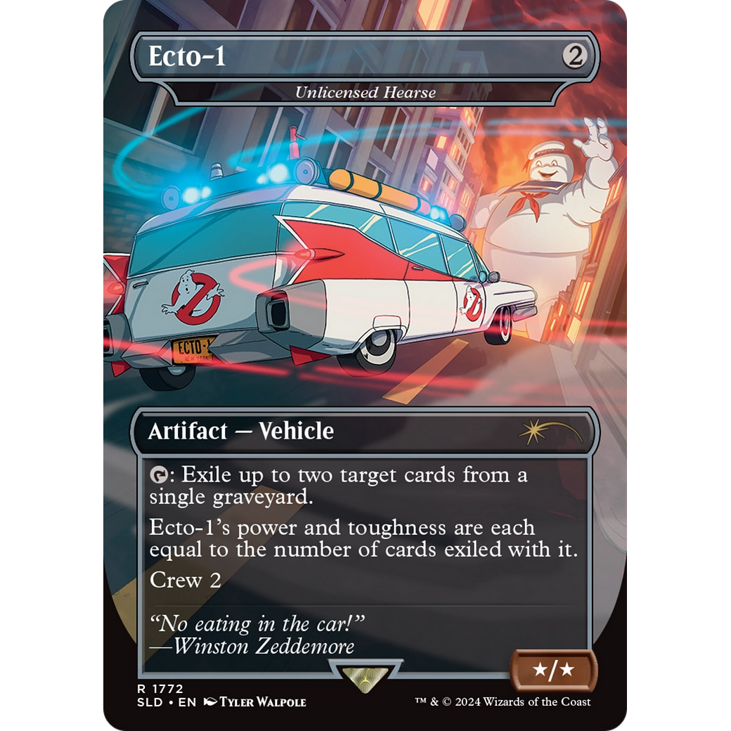 Ecto-1 - Unlicensed Hearse (SLD-1772) - Secret Lair Drop / Ecto-1 (Borderless)