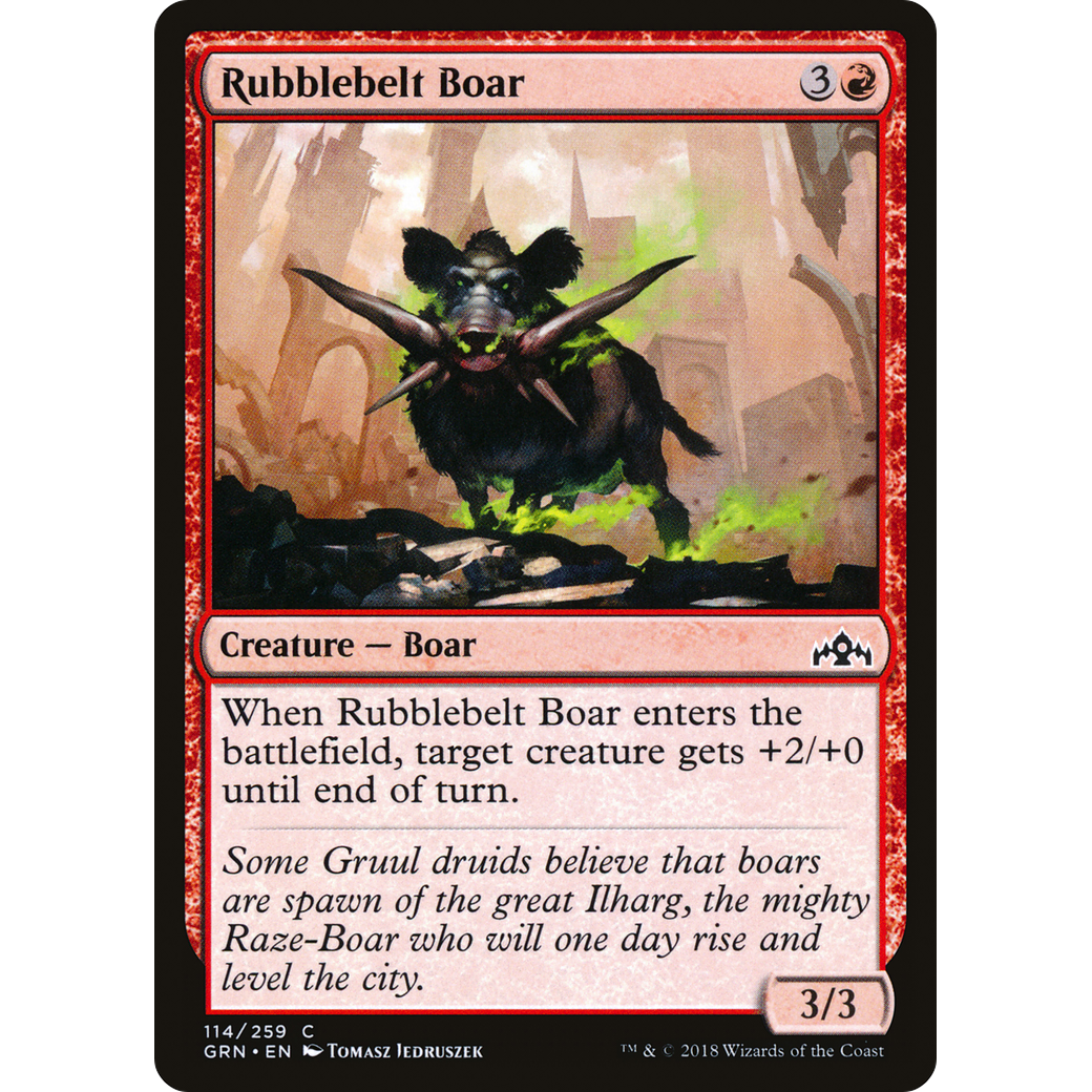 Rubblebelt Boar (GRN-114) - Guilds of Ravnica Foil