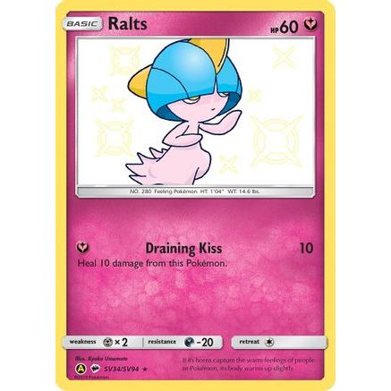 Ralts SV34/94 - Hidden Fates Shiny Vault Holofoil