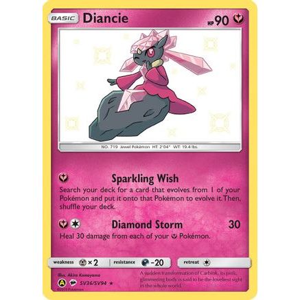 Diancie SV36/94 - Hidden Fates Shiny Vault Holofoil