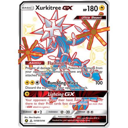 Xurkitree GX SV58/94 - Hidden Fates Shiny Vault Holofoil