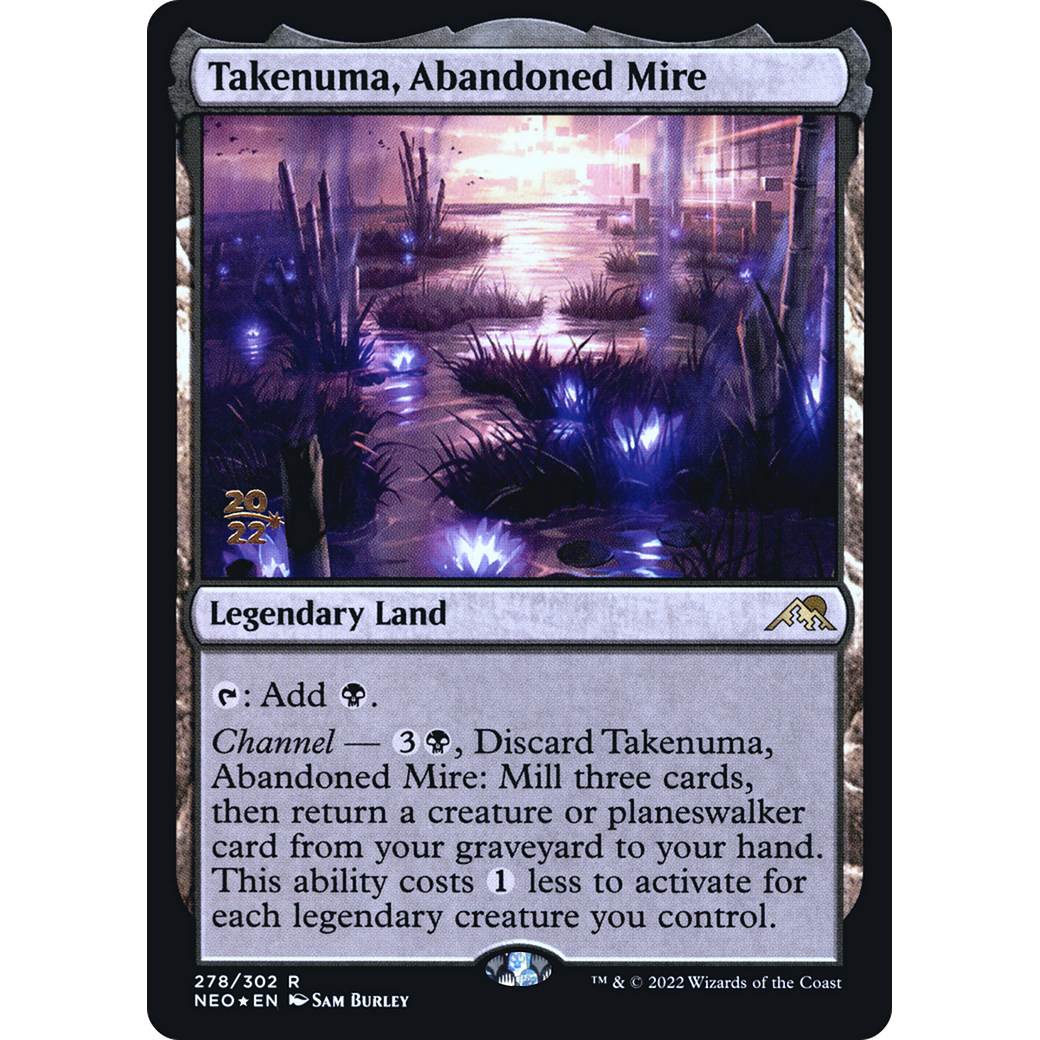 Takenuma, Abandoned Mire (PRE-278S) - Kamigawa: Neon Dynasty Promos Foil
