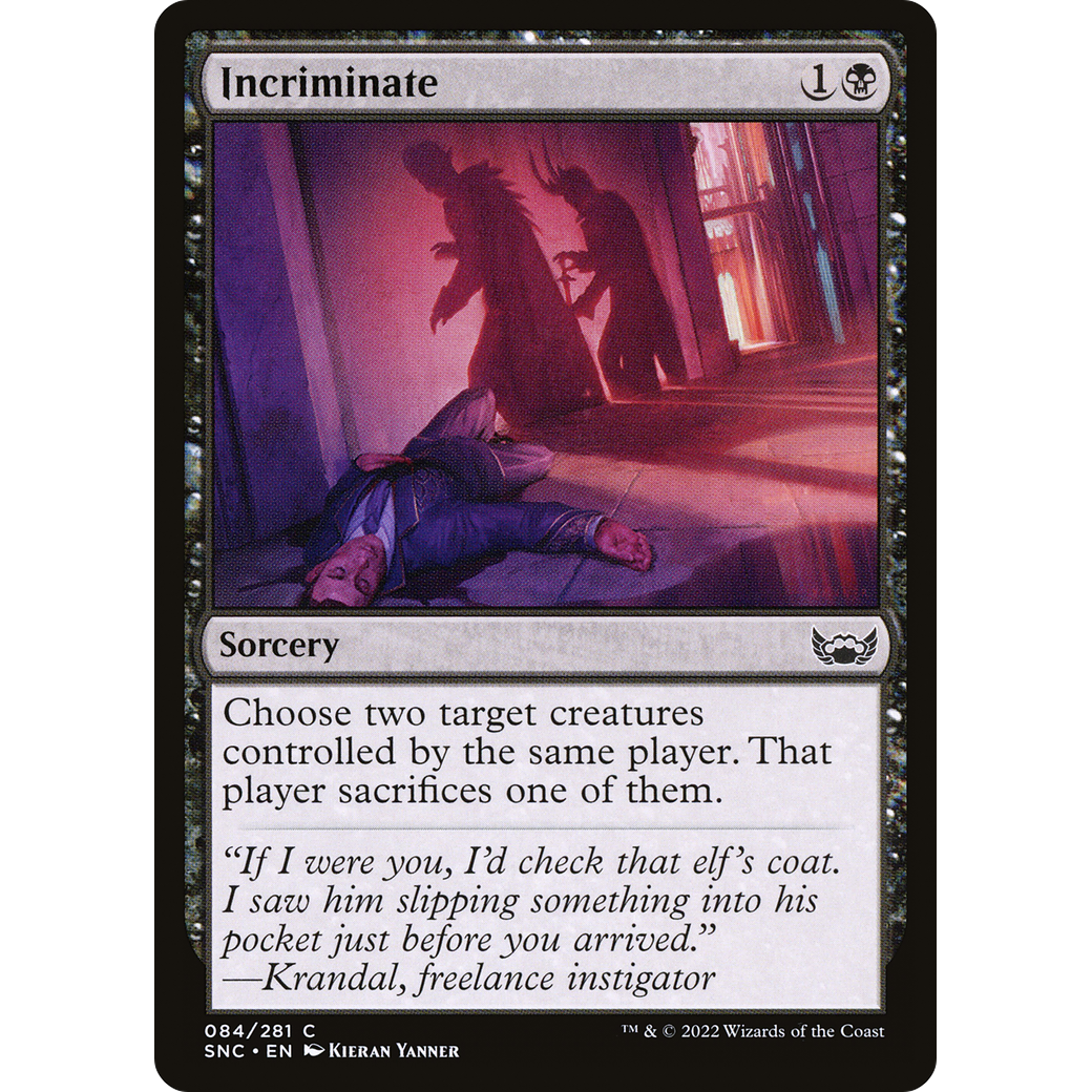 Incriminate (SNC-084) - Streets of New Capenna Foil