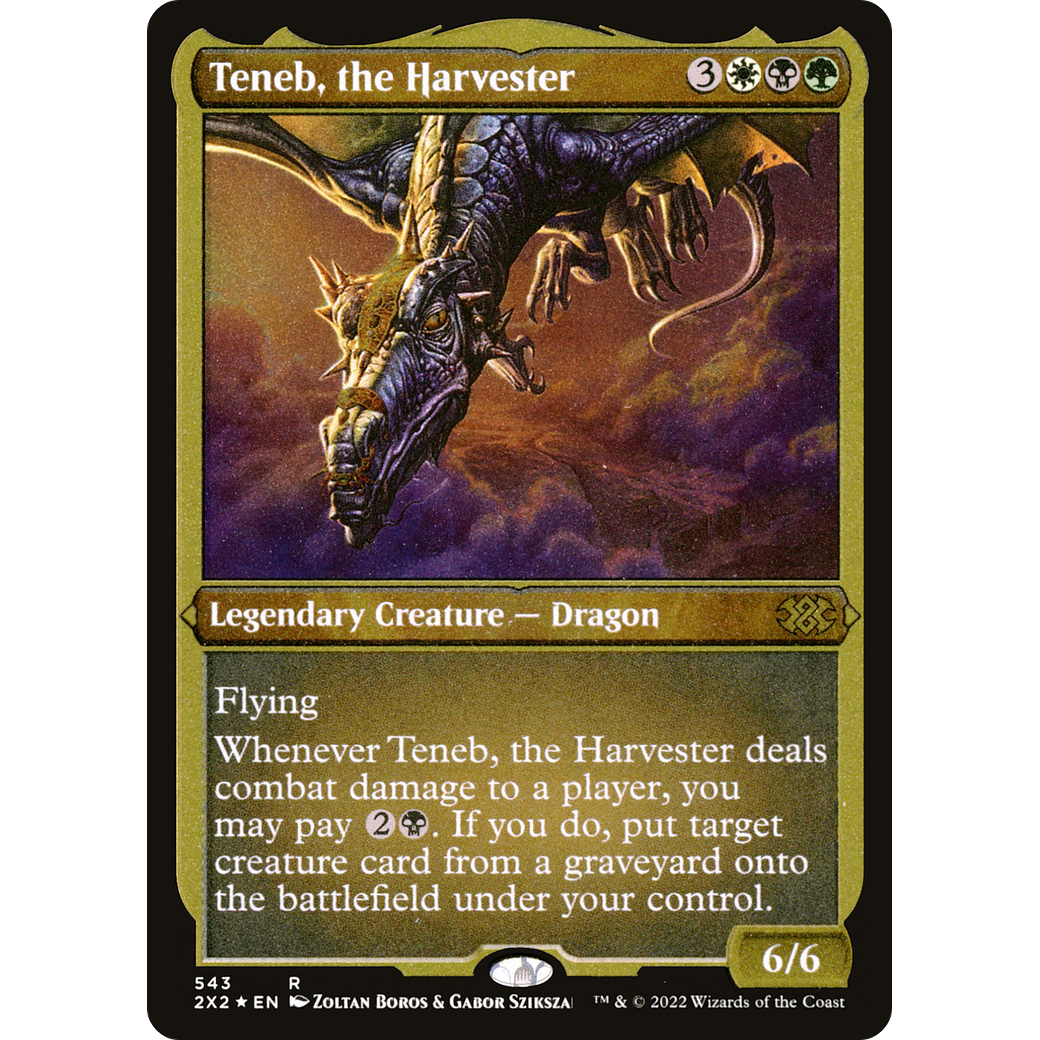 Teneb, the Harvester (Foil Etched) (2X2-543) - Double Masters 2022 Foil