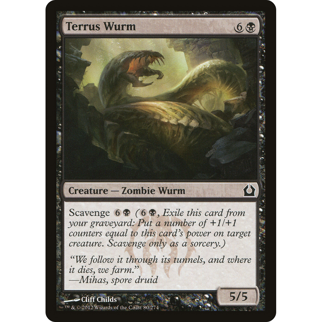 Terrus Wurm (RTR-080) - Return to Ravnica