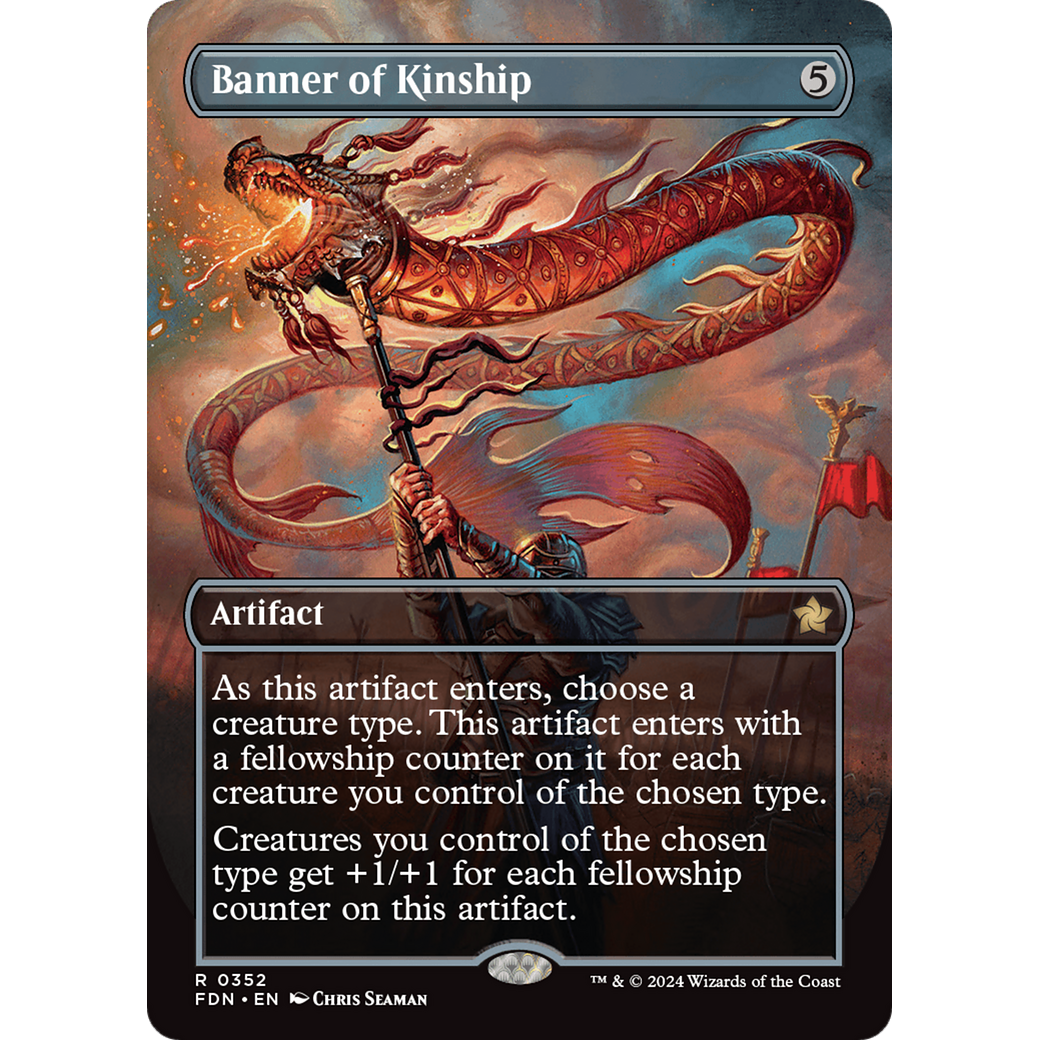 Banner of Kinship (FDN-352) - Foundations (Borderless) Foil