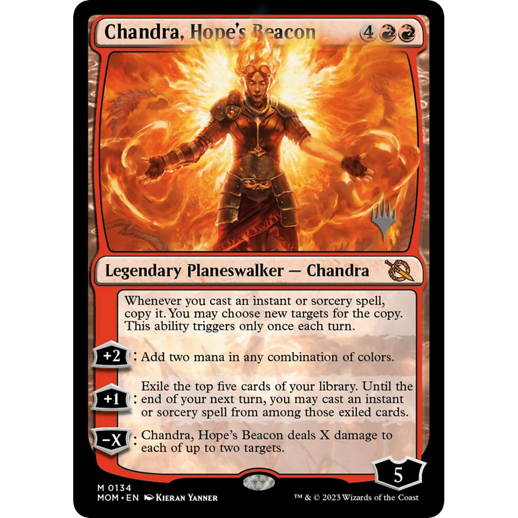 Chandra, Hope's Beacon (PPMOM-134P) - March of the Machine Promos Foil
