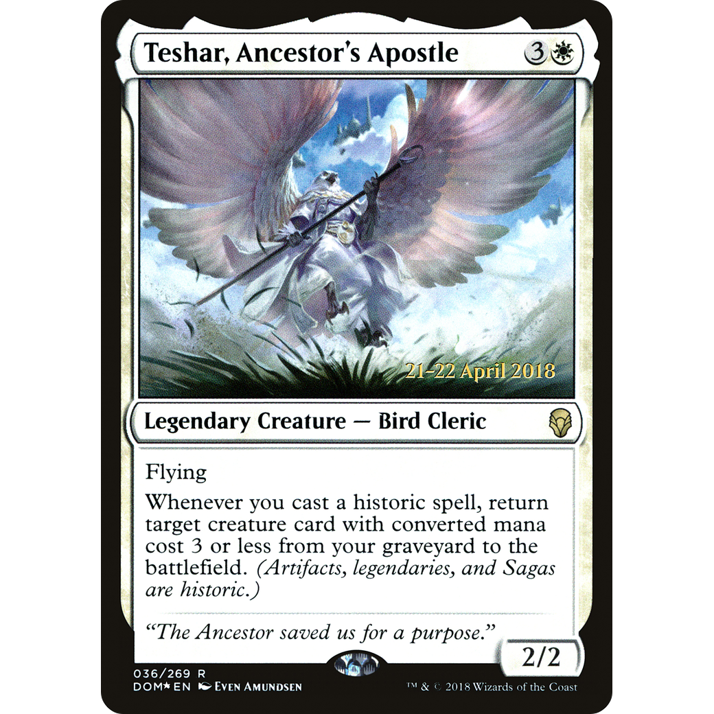 Teshar, Ancestor's Apostle (PRE-036) - Dominaria Promos Foil