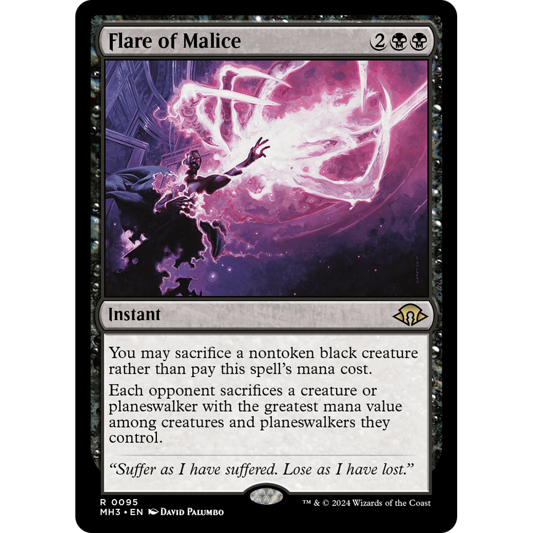 Flare of Malice (MH3-095) - Modern Horizons 3 Foil