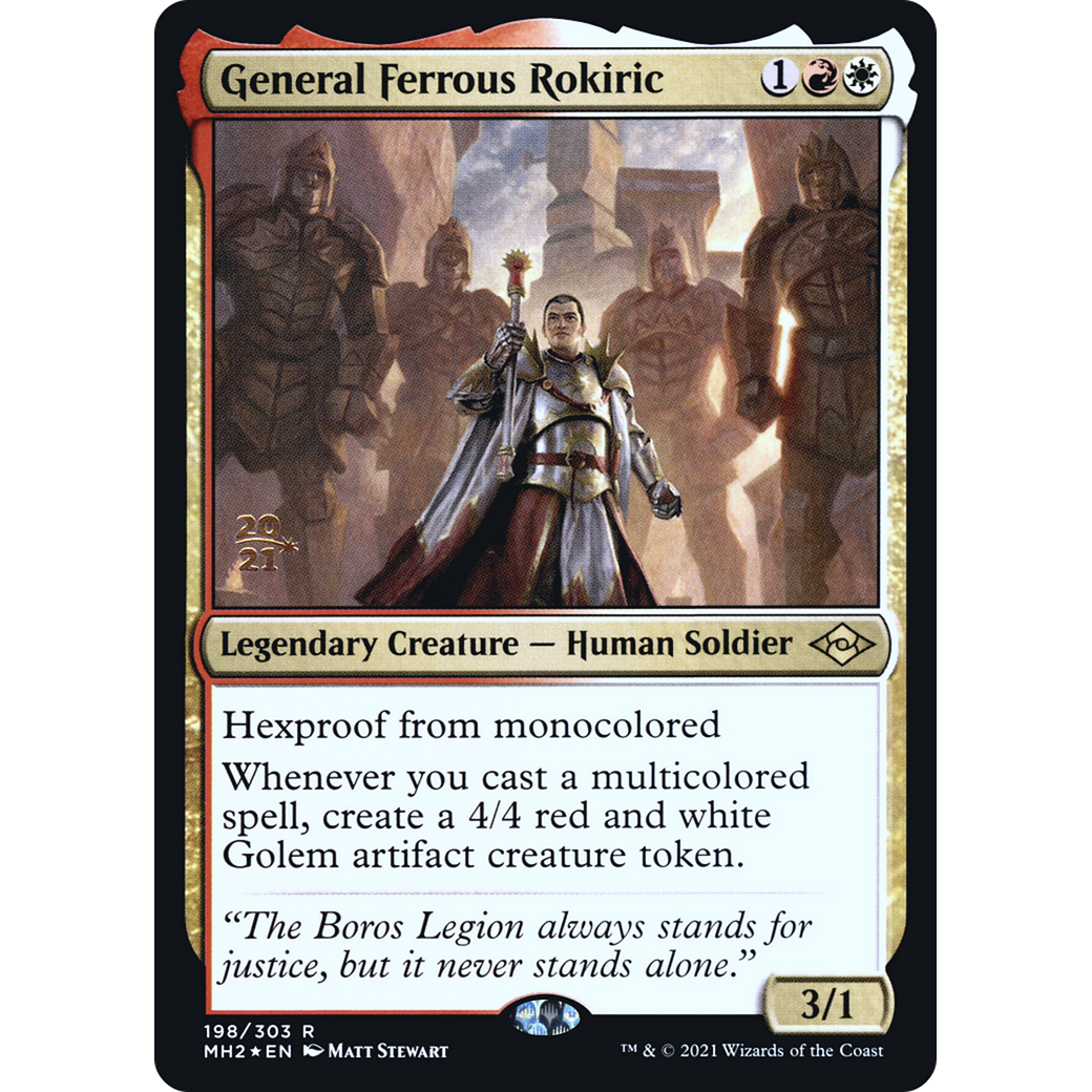 General Ferrous Rokiric (PRE-198) - Modern Horizons 2 Promos Foil