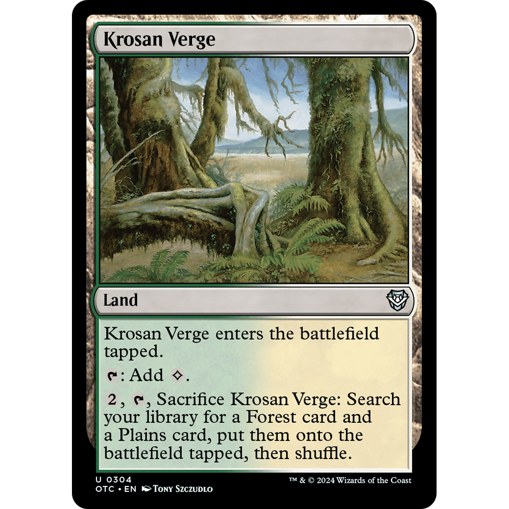 Krosan Verge (OTC-304) - Outlaws of Thunder Junction Commander