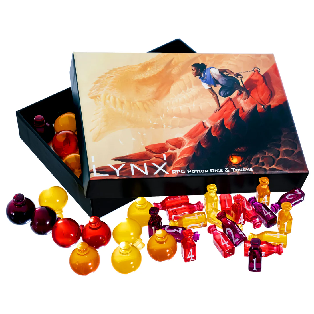 RPG Healing Potion Markers & Dice 24ct Set