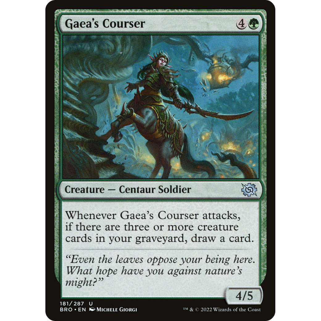 Gaea's Courser (BRO-181) - The Brothers' War Foil