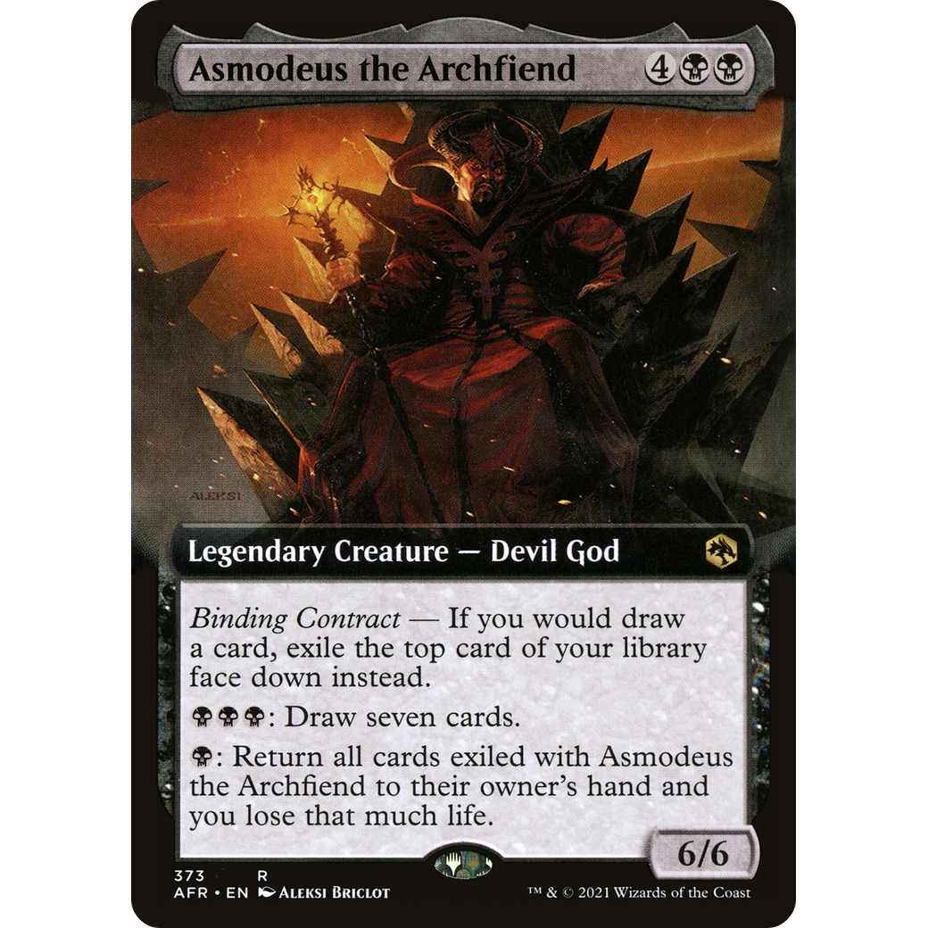 Asmodeus the Archfiend (Extended Art) (AFR-373) - Adventures in the Forgotten Realms: (Extended Art)