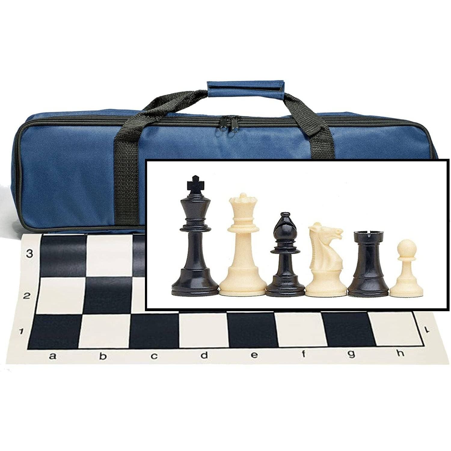 Tournament Chess Set, Royal Blue