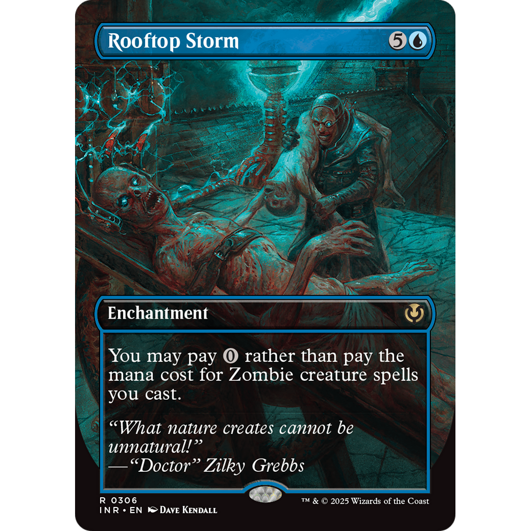 Rooftop Storm (INR-306) - Innistrad Remastered: (enchantment) (Borderless) Foil