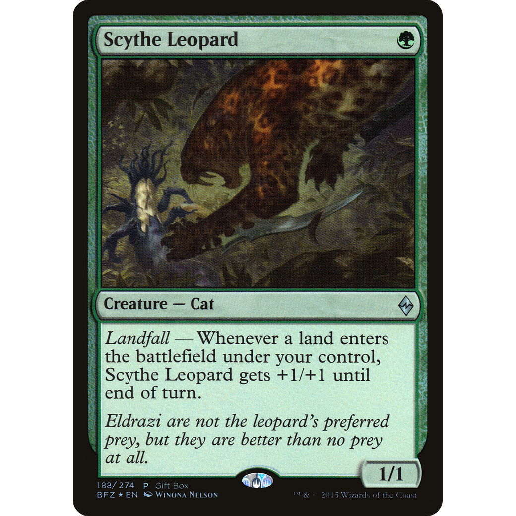 Scythe Leopard (GBP-188) - Battle for Zendikar Promos Foil