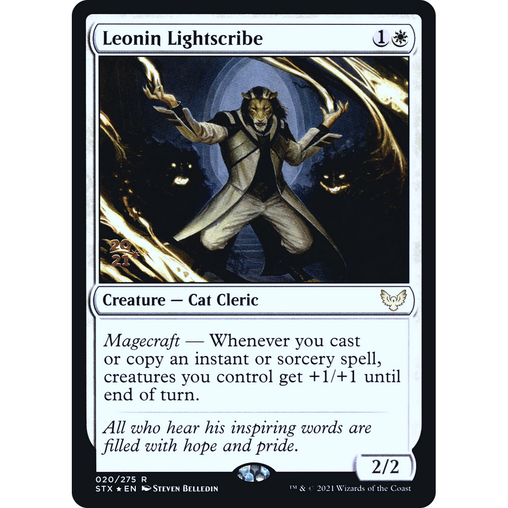 Leonin Lightscribe (PRE-020) - Strixhaven: School of Mages Promos Foil