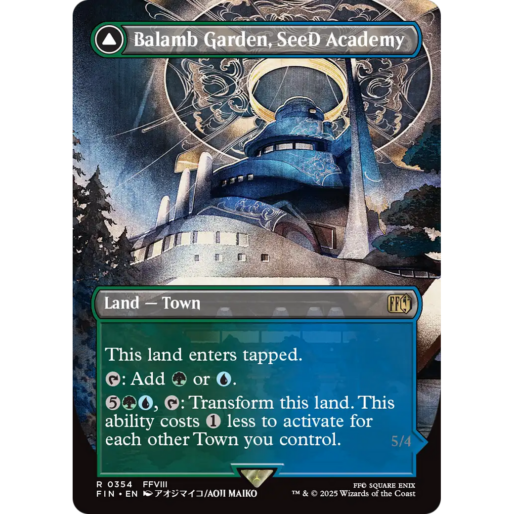 Balamb Garden, SeeD Academy (Borderless) (FIN-354) - FINAL FANTASY (Borderless) Foil