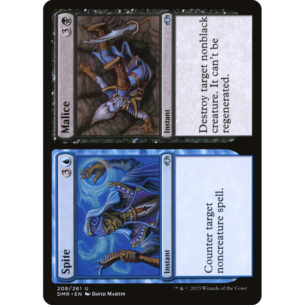 Spite // Malice (DMR-208) - Dominaria Remastered Foil