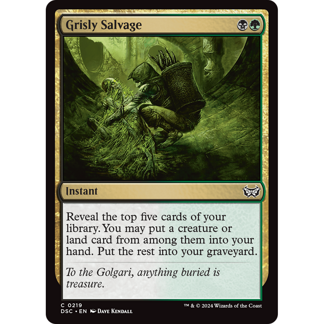 Grisly Salvage (DSC-219) - Duskmourn: House of Horror Commander