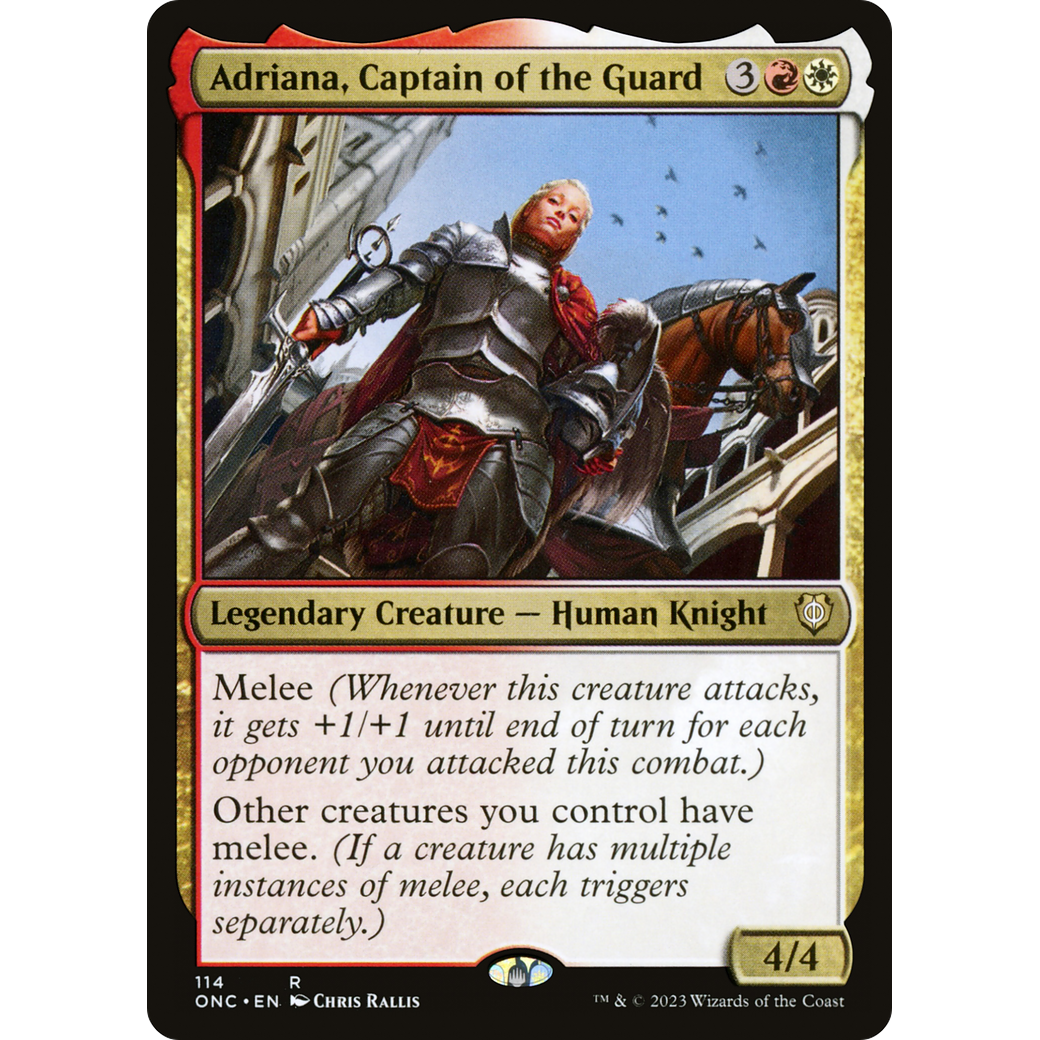 Adriana, Captain of the Guard (ONC-114) - Phyrexia: All Will Be One Commander