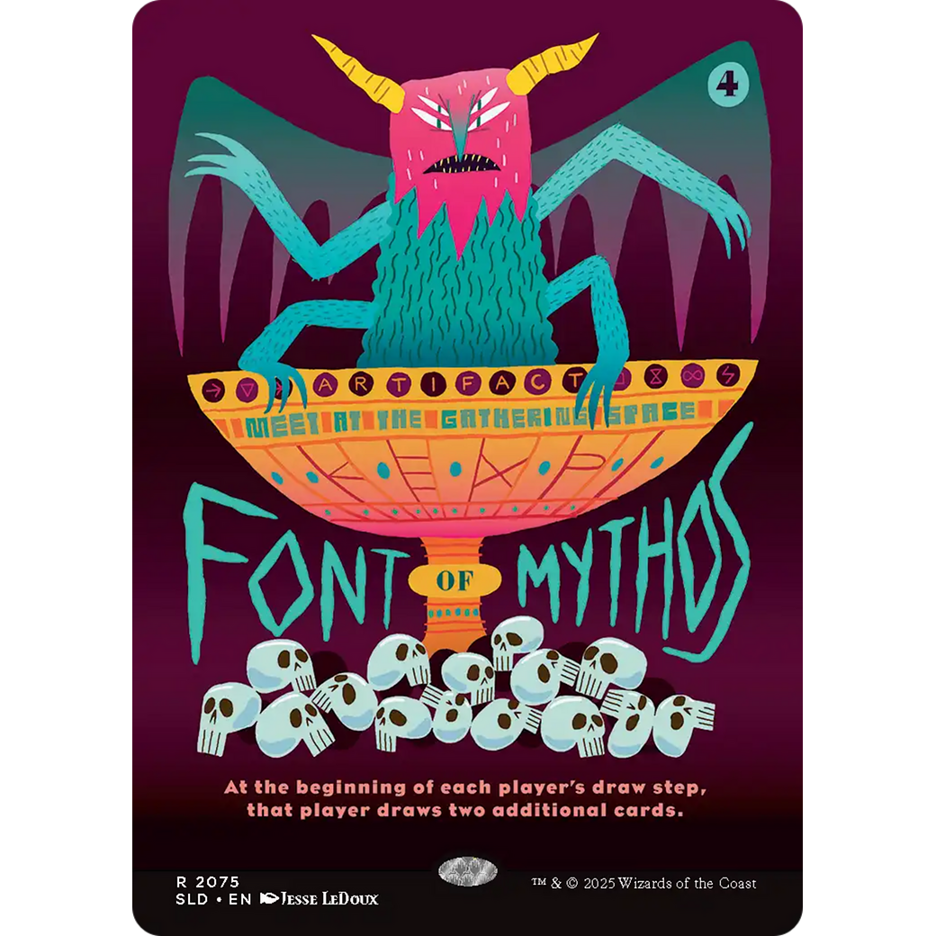 Font of Mythos (SLD-2075) - Secret Lair Drop (Borderless)