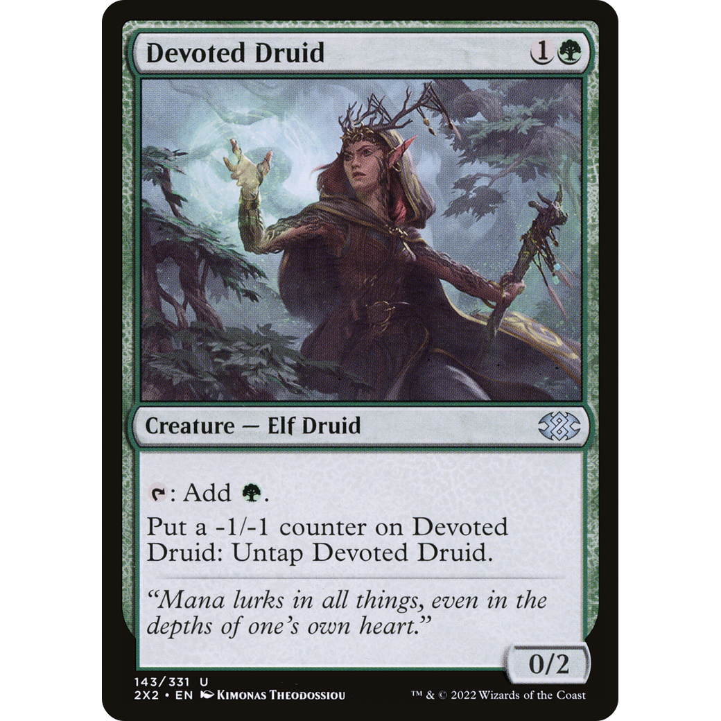 Devoted Druid (2X2-143) - Double Masters 2022 Foil