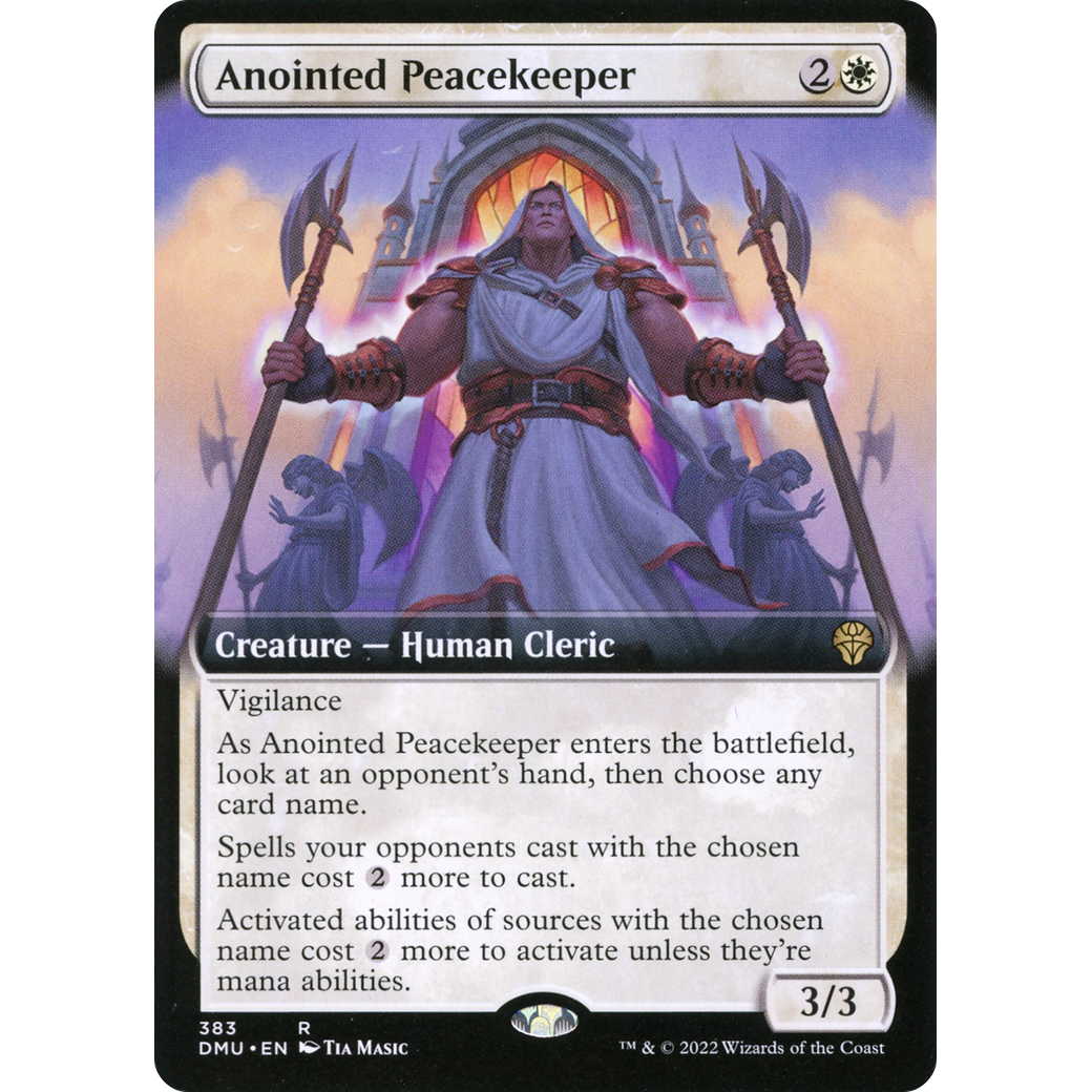 Anointed Peacekeeper (Extended Art) (DMU-383) - Dominaria United: (Extended Art)
