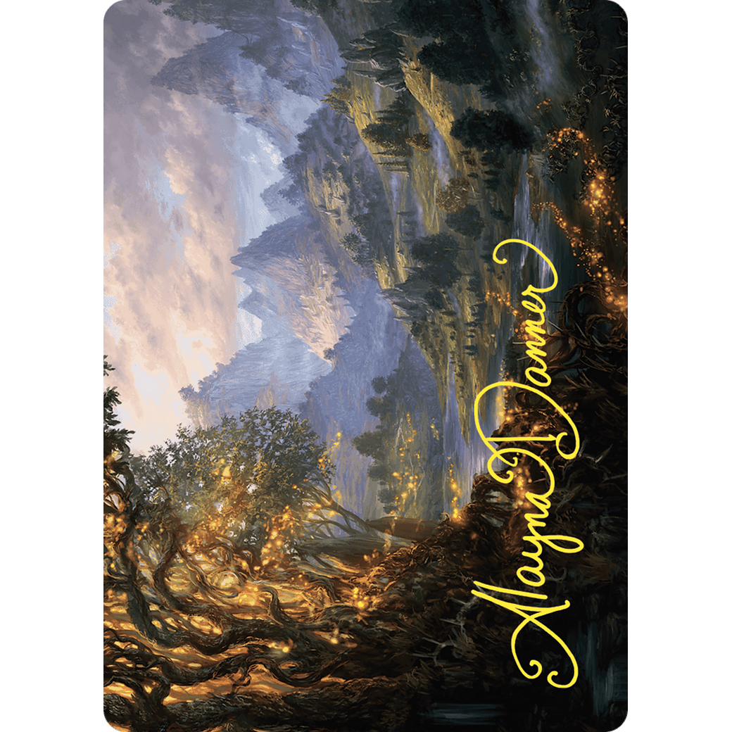 Evolving Wilds // Evolving Wilds (AWOE-047) - Wilds of Eldraine Art Series (Borderless)