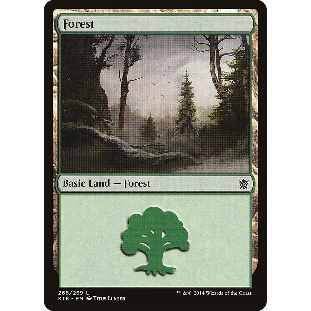 Forest (268) (KTK-268) - Khans of Tarkir Foil