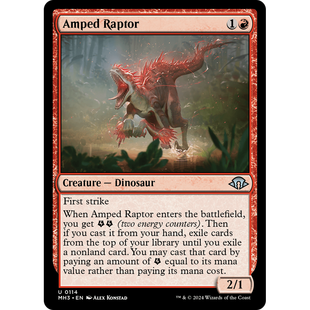 Amped Raptor (MH3-114) - Modern Horizons 3 Foil