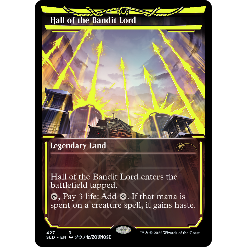 Hall of the Bandit Lord (Neon Yellow) (SLD-427) - Secret Lair Drop: (Showcase) Foil